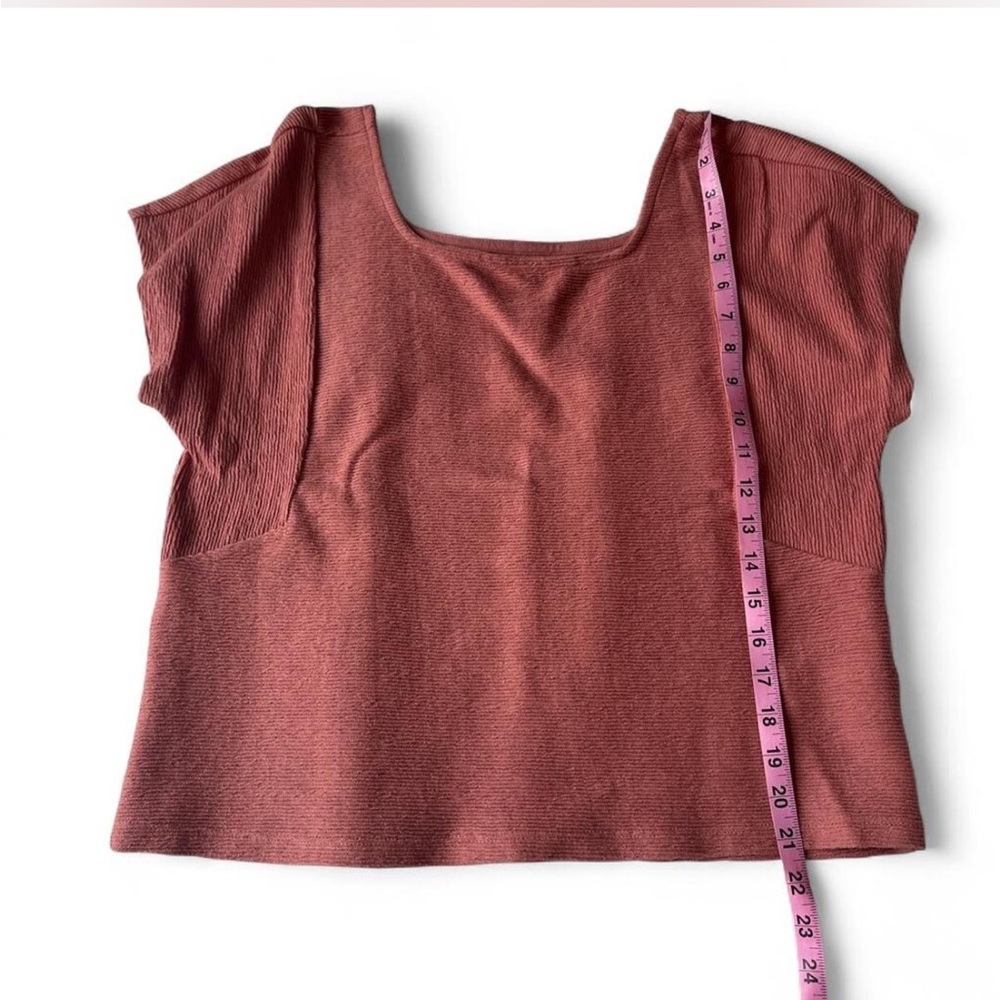 Madewell Ottoman Jacquard Square-Neck Top - Picture 6 of 7